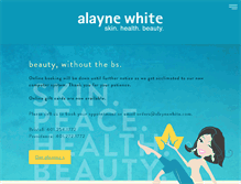 Tablet Screenshot of alaynewhite.com